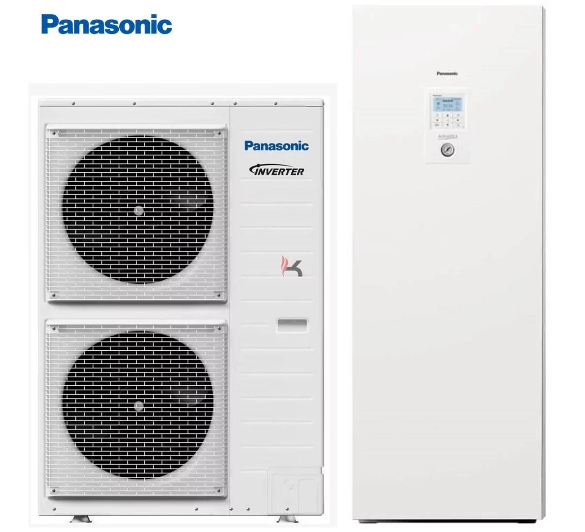 Panasonic Aquarea T-CAP-K Hőszivattyú HMV 260l 12kW. 3F
